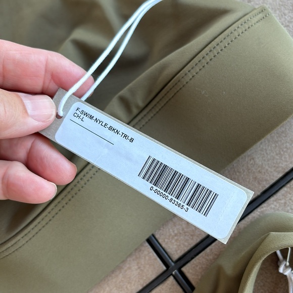 EVERLANE LADIES GREEN 2 PIECE BIKINI-L/M - Picture 3 of 7